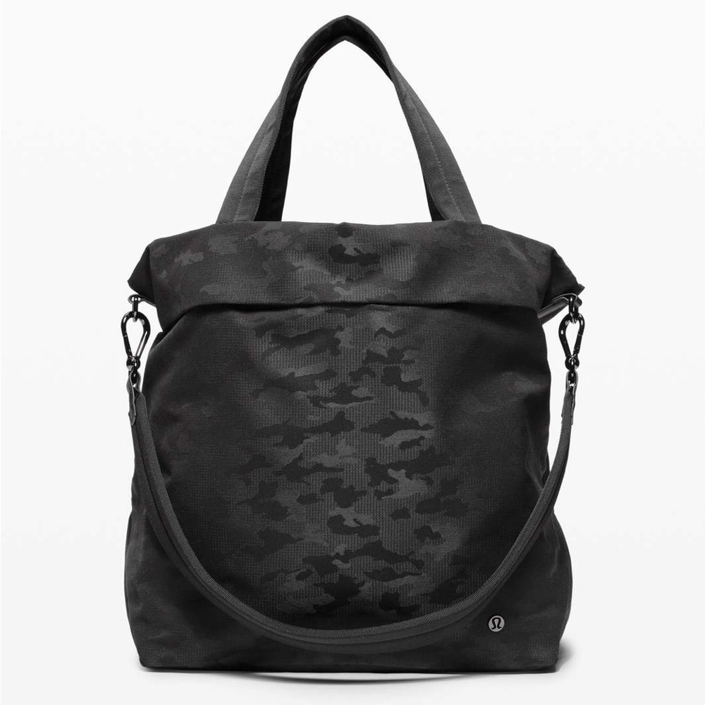 Black Camouflage Tote Bag